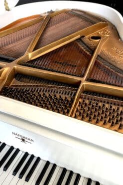 White Baby Grand Piano | Hardman Louis XV Art-Case Designer 10 Hardman Keyboard