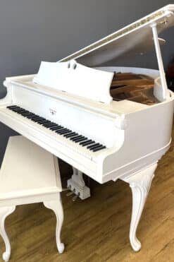 White Baby Grand Piano | Hardman Louis XV Art-Case Designer