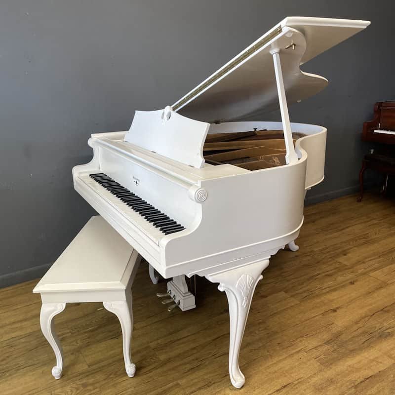 White Baby Grand Piano | Hardman Louis XV Art-Case Designer 6 White Baby Grand Piano | Hardman Louis XV Art-Case Designer - Image 6