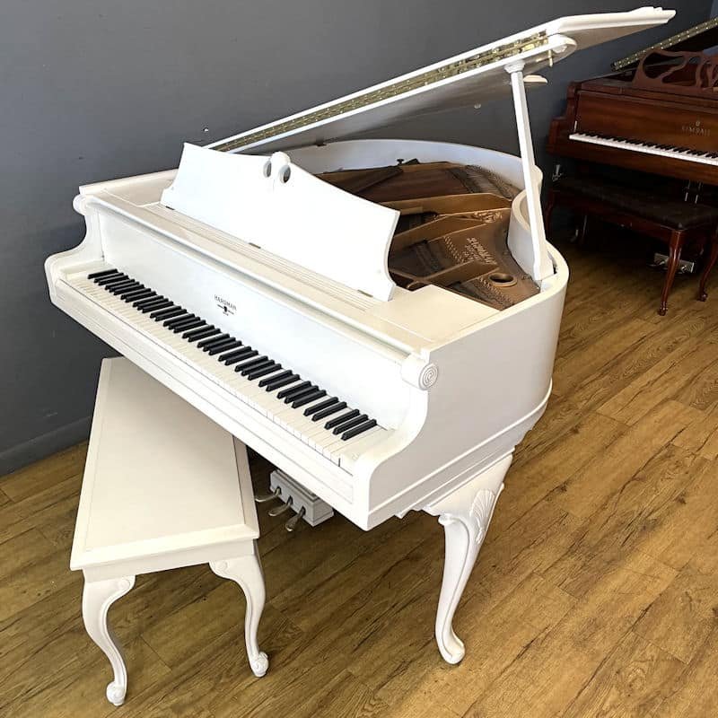 White Baby Grand Piano | Hardman Louis XV Art-Case Designer 8 White Baby Grand Piano | Hardman Louis XV Art-Case Designer - Image 8